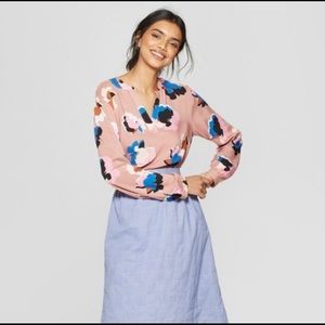 A New Day Floral Blouse, EUC